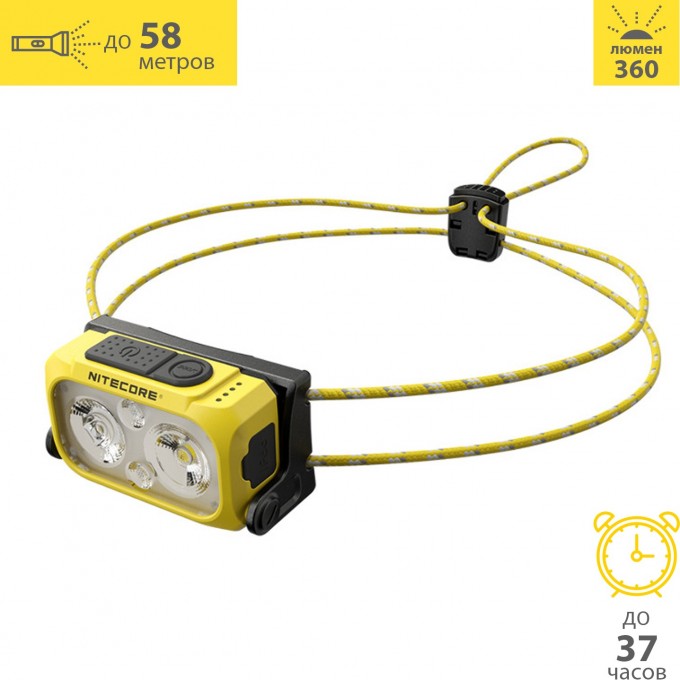 Налобный фонарь NITECORE NU21 Speed Yellow 0236