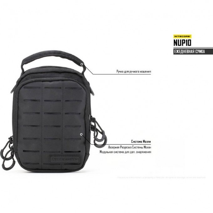 Тактическая сумка NITECORE NUP10 GREY 16453